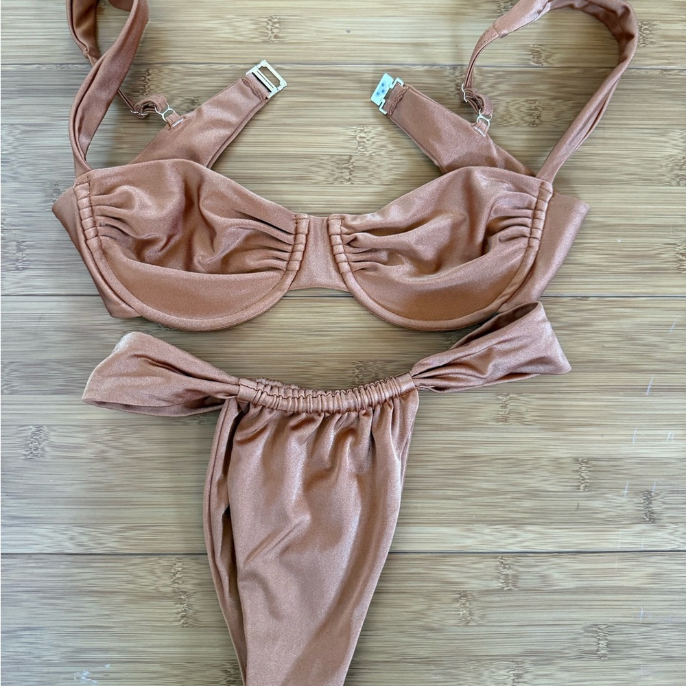 Hard Swimwear Bronze Bikini Set